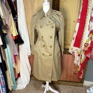 Vintage 90’s Burberry Beige Double-Breasted Trench Coat